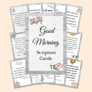Good Morning Scripture Cards