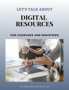 Digital Resources for Churches and ministries
