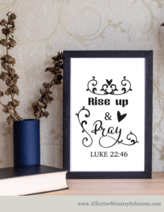 Rise and Pray Printable