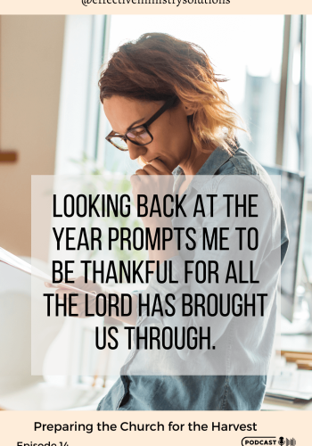 Looking back at the year prompts me to be thankful!